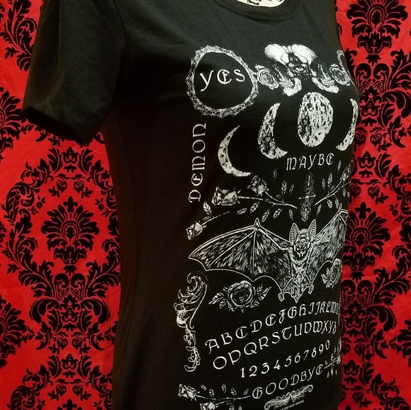 Nwt ouija bat gothic t shirt top - Picture 3 of 4